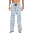 thumbnail image 1 of Top-kevin Cartoon Colorful Medical Objects Blue Pajamas For Men Pants with Pockets Comfy Mens Pj Pants for Winter Christmas Gifts, 1 of 13