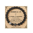 thumbnail image 1 of Top-kevin Christian Gifts For Men Moonstone Cross Bracelet, Birthday Christmas Valentines Day Inspirational Gifts for Him Son Grandson Moonstone Volcanic Rock Cross Bracelets, 1 of 13