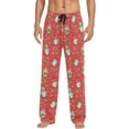 thumbnail image 1 of Top-kevin Christmas Gnoomes Santa Claus Pajama Pants Men's Lounge Pants Straight-Fit Men Pajama Bottoms, 1 of 7