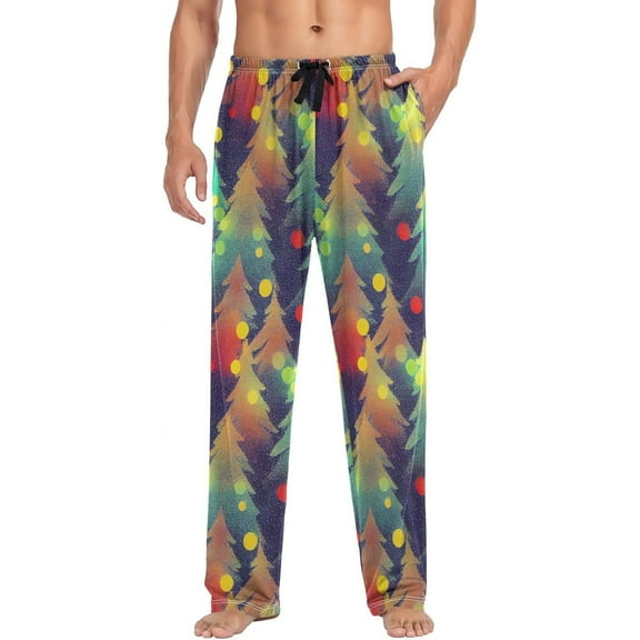 Top-kevin Christmas Men's Pajama Bottoms Soft Mens Sleep Pants Pajama Pants Winter Lounge PJ Pants