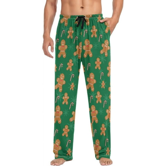 Top-kevin Christmas Men's Pajama Bottoms Soft Mens Sleep Pants Pajama Pants Winter Lounge PJ Pants