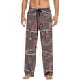 thumbnail image 1 of Top-kevin Christmas Pajama Pants for Mens Lounge Pants Super Soft Comfy Men Pajama Bottoms Straight Legwith Drawstring Pockets Red, 1 of 4