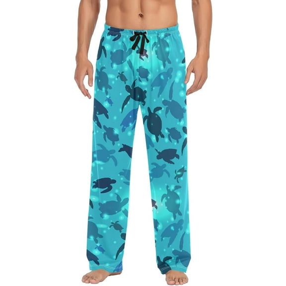 Top-kevin Christmas Snowflakes Pajama Pants White Black Texture Lounge Sleepwear PJs Men's Pajama Bottoms Lightweight Sleep Pants S