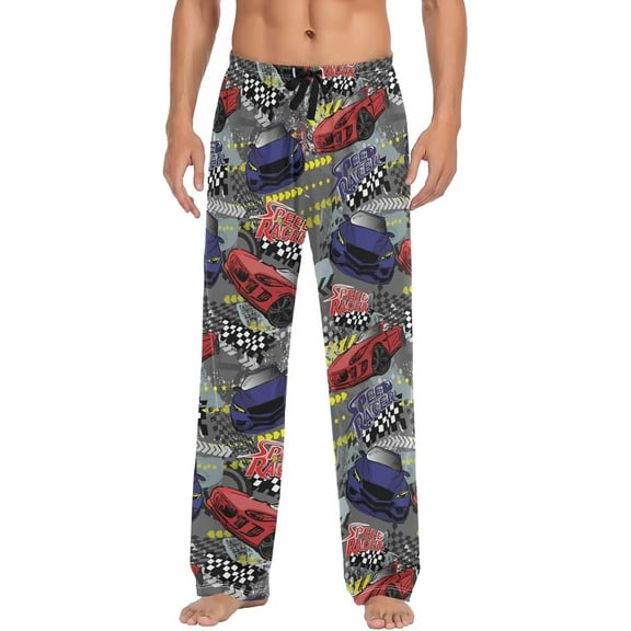 Top-kevin Christmas Snowflakes Pajama Pants White Black Texture Lounge Sleepwear PJs Men's Pajama Bottoms Lightweight Sleep Pants S