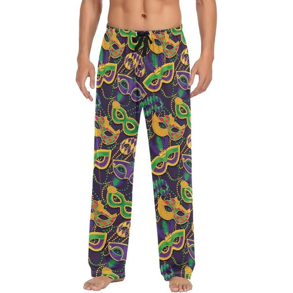 Top-kevin Christmas Snowflakes Pajama Pants White Black Texture Lounge Sleepwear PJs Men's Pajama Bottoms Lightweight Sleep Pants S