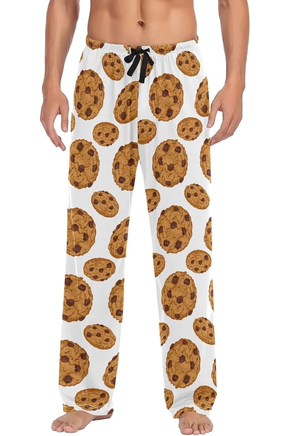 Cookie Men's Pajama Pants Pjs Bottoms with Pockets Sleep Lounge Pants for Men