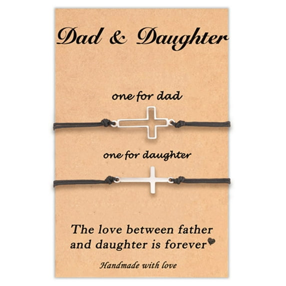 Top-kevin Cross Matching Bracelets Gifts for Mothers Day Fathers Day Christmas Birthday for Your Love Gift