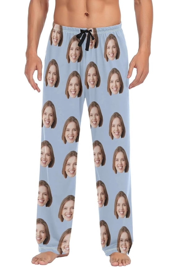 Cute Black Cats Custom Pajama Pants Mens Lounge Pants Super Soft Personalized Men Pajama Bottoms with Pockets Drawstring