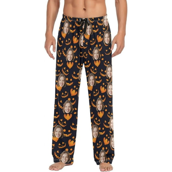 Top-kevin Cute Black Cats Custom Pajama Pants Mens Lounge Pants Super Soft Personalized Men Pajama Bottoms with Pockets Drawstring
