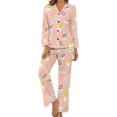 thumbnail image 1 of Top-kevin Cute Ghost Cherry Women's Long-Sleeve Shirt And Full-Length Bottom Pajama Set, 1 of 12