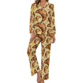 thumbnail image 1 of Top-kevin Cute Ghost Cherry Women's Long-Sleeve Shirt And Full-Length Bottom Pajama Set, 1 of 12