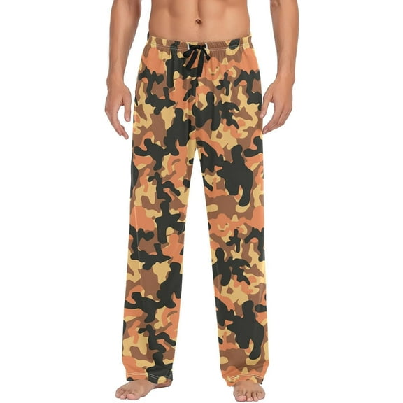 Top-kevin Cute Panda Pajama Pants White Black Animals Lounge Sleepwear PJs Men's Pajama Bottoms Sleep Pants S