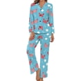 thumbnail image 1 of Top-kevin Cute Sea Fish Women's Long-Sleeve Shirt And Full-Length Bottom Pajama Set, 1 of 12