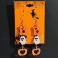 thumbnail image 1 of Top-kevin Exaggerated Halloween Jewelry, Halloween Candy Earrings, Dark Style Haunted Ghost Earrings and Long Earrings, Halloween Letter BOO Earrings, 1 of 5