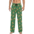 thumbnail image 1 of Top-kevin Gingerbread Christmas Pajama Pants Mens Lounge Pants Straight-Fit Men Pajama Bottoms with Drawstring and Pockets, 1 of 13