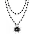 thumbnail image 1 of Top-kevin Gothic Bat Necklaces Moon Cross Necklaces Black Crystal Chain Halloween Black Pendant Choker Halloween Jewelry for Woman, 1 of 8