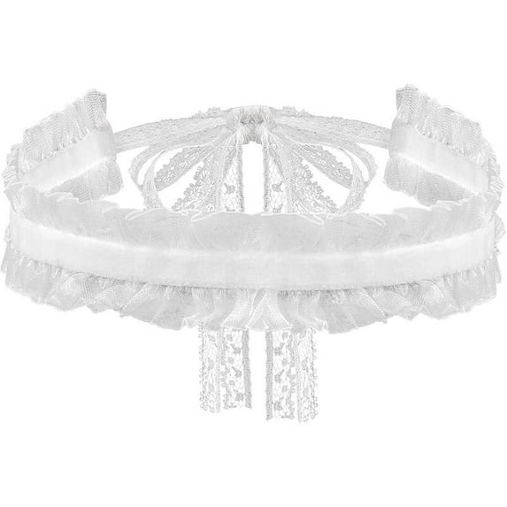 Top-kevin Gothic Lace Victorian Choker, White Black Choker for Women, Goth Necklace, Vintage Necklace, Christmas Jewelry Gift For Women