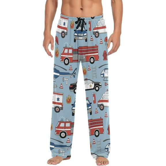 Top-kevin Grey Cute Donkey Pajama Pants Farm Men's Pajama Bottoms Lounge Sleepwear PJs Sleep Pants