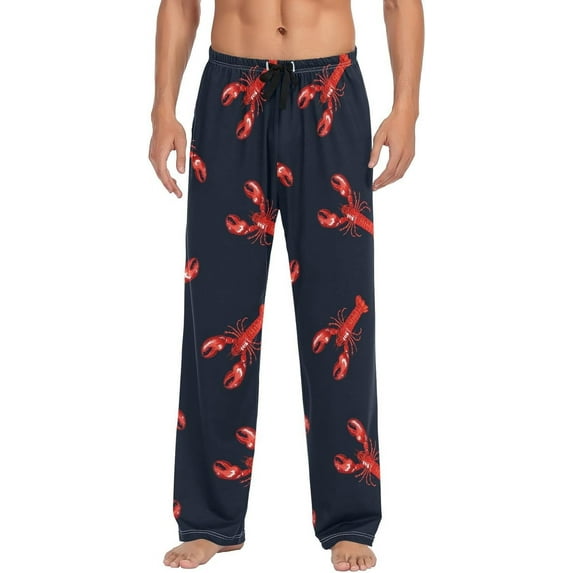 Top-kevin Grey Cute Donkey Pajama Pants Farm Men's Pajama Bottoms Lounge Sleepwear PJs Sleep Pants