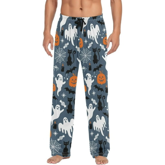 Top-kevin Grey Cute Donkey Pajama Pants Farm Men's Pajama Bottoms Lounge Sleepwear PJs Sleep Pants