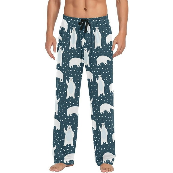 Top-kevin Grey Cute Donkey Pajama Pants Farm Men's Pajama Bottoms Lounge Sleepwear PJs Sleep Pants