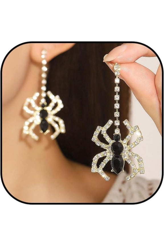 Halloween Skeleton Earrings for Women Skull Earrings Gothic Removable Bone Earring Fun Skeleton Costume Spooky Earring Halloween Costumes 2025