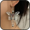 thumbnail image 1 of Top-kevin Halloween Skeleton Earrings for Women Skull Earrings Gothic Removable Bone Earring Fun Skeleton Costume Spooky Earring Halloween Costumes 2025, 1 of 8