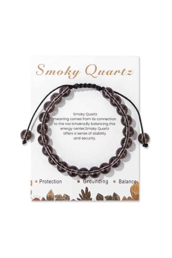 Handcrafted Beaded Macrame Bracelet Stylish Customizable Jewelry for Men and Women Protection Healing Gemstone for Balance Wellness Positive