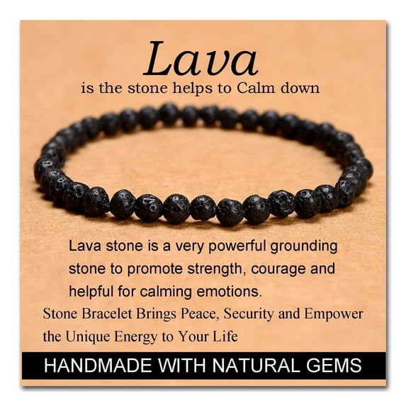 Top-kevin Handmade Healing Bracelet, Natural Gem Stone Crystal Elastic Bracelet