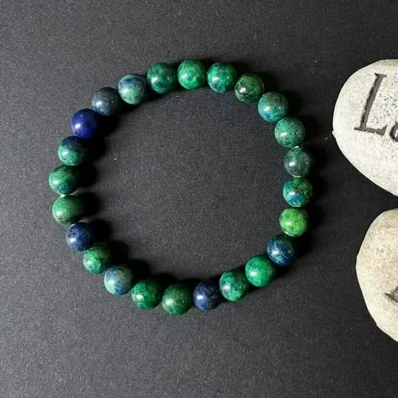 Top-kevin Healing Crystal Bracelet for Women Men Natural Stone Beaded Bracelets Round Gemstones Stretch Bead Bracelet Jewelry Birthday Gifts