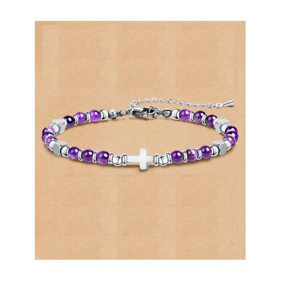 Top-kevin Healing Natural Stone Bracelets for Women, Unique Christmas Gift Ideas with Quote Card, Stocking Stuffers for Women, Teen Girl Gifts Trendy Stuff
