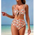 thumbnail image 1 of Top-kevin High Waisted Bikini Sets for Women Swim Suits 2025 Tummy Control Ruched Bikini Two Piece Bathing Suit Swimwear, 1 of 9
