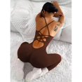 thumbnail image 1 of Top-kevin Hollow Back Gym Fitness Bra, Workout Leggings, Seamless Tights Sets, 1 of 7