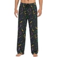 thumbnail image 1 of Top-kevin Mardi Gras Confetti Print Pajama Pants for Men Comfort Sleep Lounge Bottoms Straight-fit with Pockets S-XXL, 1 of 6
