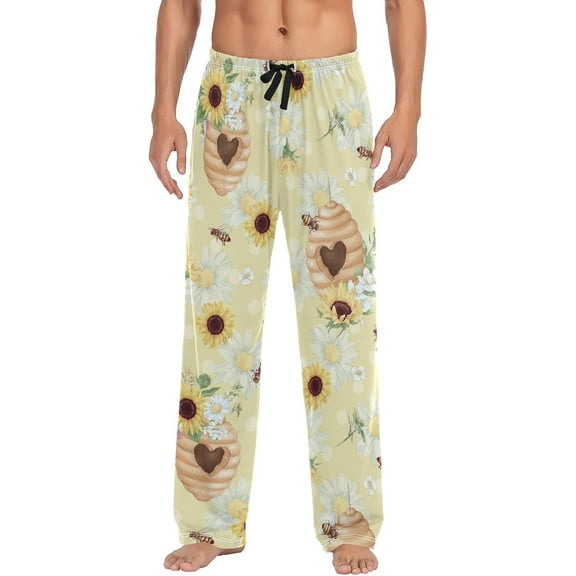 Top-kevin Mardi Gras Pajama Pants Men's Pajama Bottoms Lounge Sleepwear PJs Casual Sleep Pants S