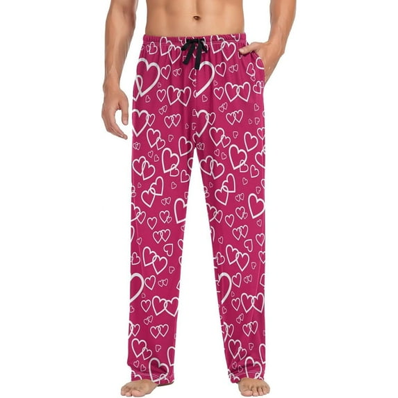Top-kevin Men Pajama Pants Pajama Bottoms Winter Sleep Pants Winter Lounge PJ Pants