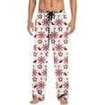 thumbnail image 1 of Top-kevin Men's Christmas Polyester Pajama Pants Soft Comfy Sleep & Lounge Pants Lightweight Drawstring Pjs Bottoms with Pockets, 1 of 7