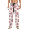 thumbnail image 1 of Top-kevin Men's Christmas Polyester Pajama Pants Soft Comfy Sleep & Lounge Pants Lightweight Drawstring Pjs Bottoms with Pockets, 1 of 7