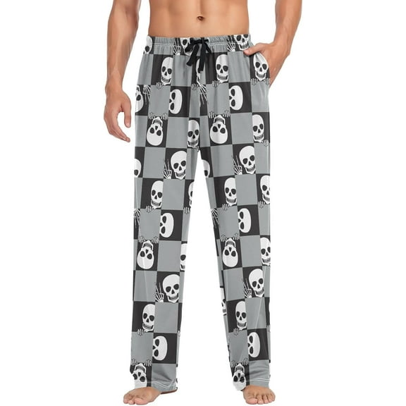 Top-kevin Men's Pajama Bottoms Halloween Soft Separate Mens Pajama Pants Lounge Pants