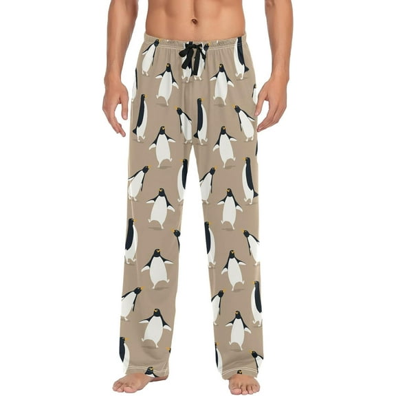 Top-kevin Men's Pajama Pants Christmas Winter Elastic Waistband Soft Lightweight Sleep Lounge Pajama Bottoms with Pockets,S-XXL