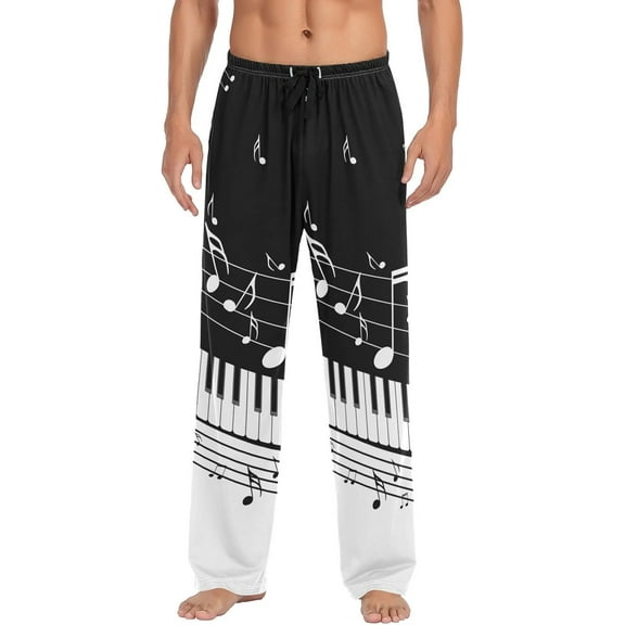 Top-kevin Men's Pajama Pants Christmas Winter Elastic Waistband Soft Lightweight Sleep Lounge Pajama Bottoms with Pockets,S-XXL