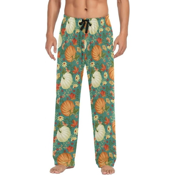 Top-kevin Mens Pajama Pants Ghosts Halloween Boo Lounge Pajama Bottoms with Pockets