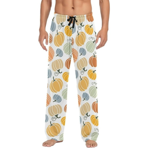 Top-kevin Mens Pajama Pants Ghosts Halloween Boo Lounge Pajama Bottoms with Pockets