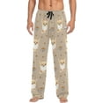 thumbnail image 1 of Top-kevin Multi- Beige Chihuahuas Pajama Pants for Men PJs Bottoms Sleepwear Lounge Pants with Pockets, 1 of 13