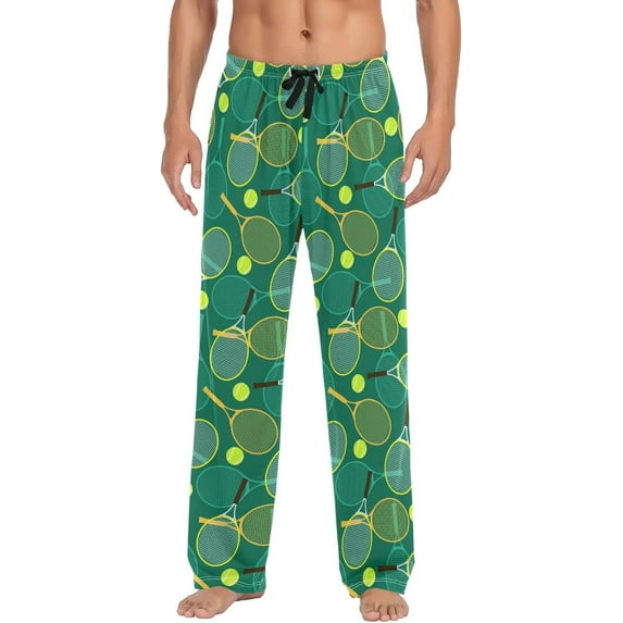 Top-kevin Multi- Tennis Pajama Pants for Men PJs Bottoms Sleepwear Lounge Pants with Pockets