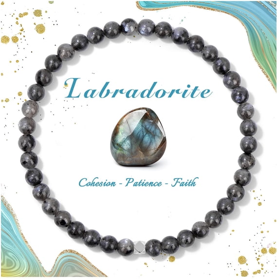 Top-kevin Natural Gemstone Beads Bracelets Healing Crystal Stone Beaded Bracelet for Women Men Handmade Spiritual Jewelry Gifts