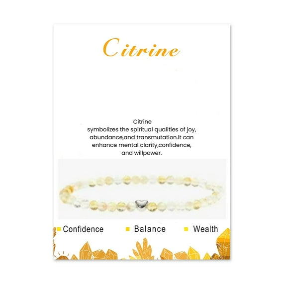 Top-kevin Natural Healing Crystal Bracelets for Women Men Semi-Precious Gemstone Beaded Bracelets Round Beads Gemstones Stretch Yoga Bracelet