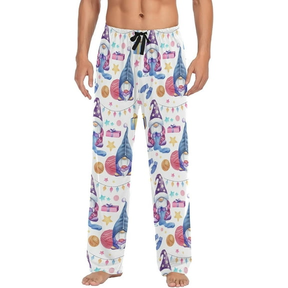 Top-kevin North American Bald Eagle Flag Pajama Pants Men's Pajama Bottoms Lounge Sleepwear PJs Sleep Pants S