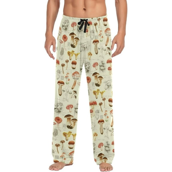 Top-kevin North American Bald Eagle Flag Pajama Pants Men's Pajama Bottoms Lounge Sleepwear PJs Sleep Pants S