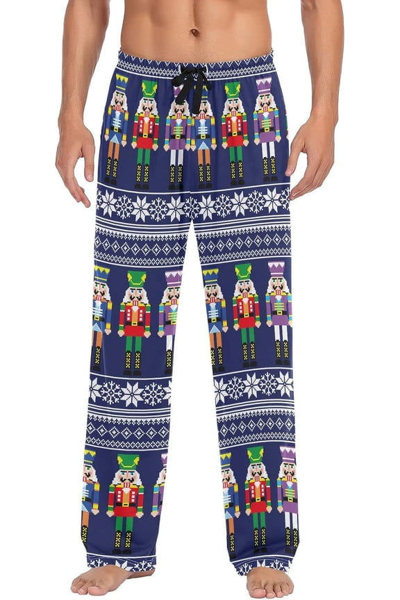 Nutcrackers Men's Pajama Pants Sleepwear Lounge Pajama Bottoms with Pockets, S M L XL XXL